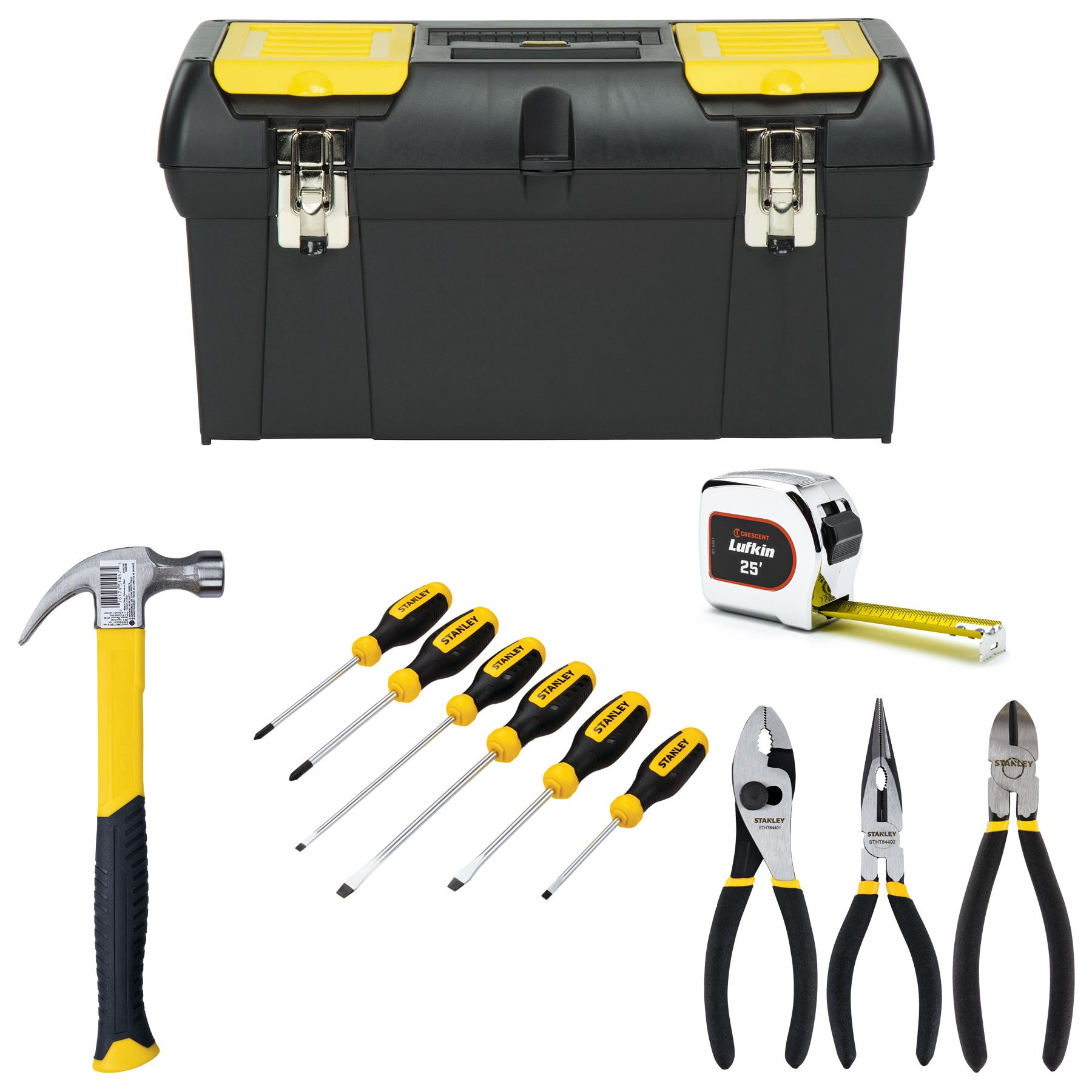 24" Portable tool Box with Tools Package
