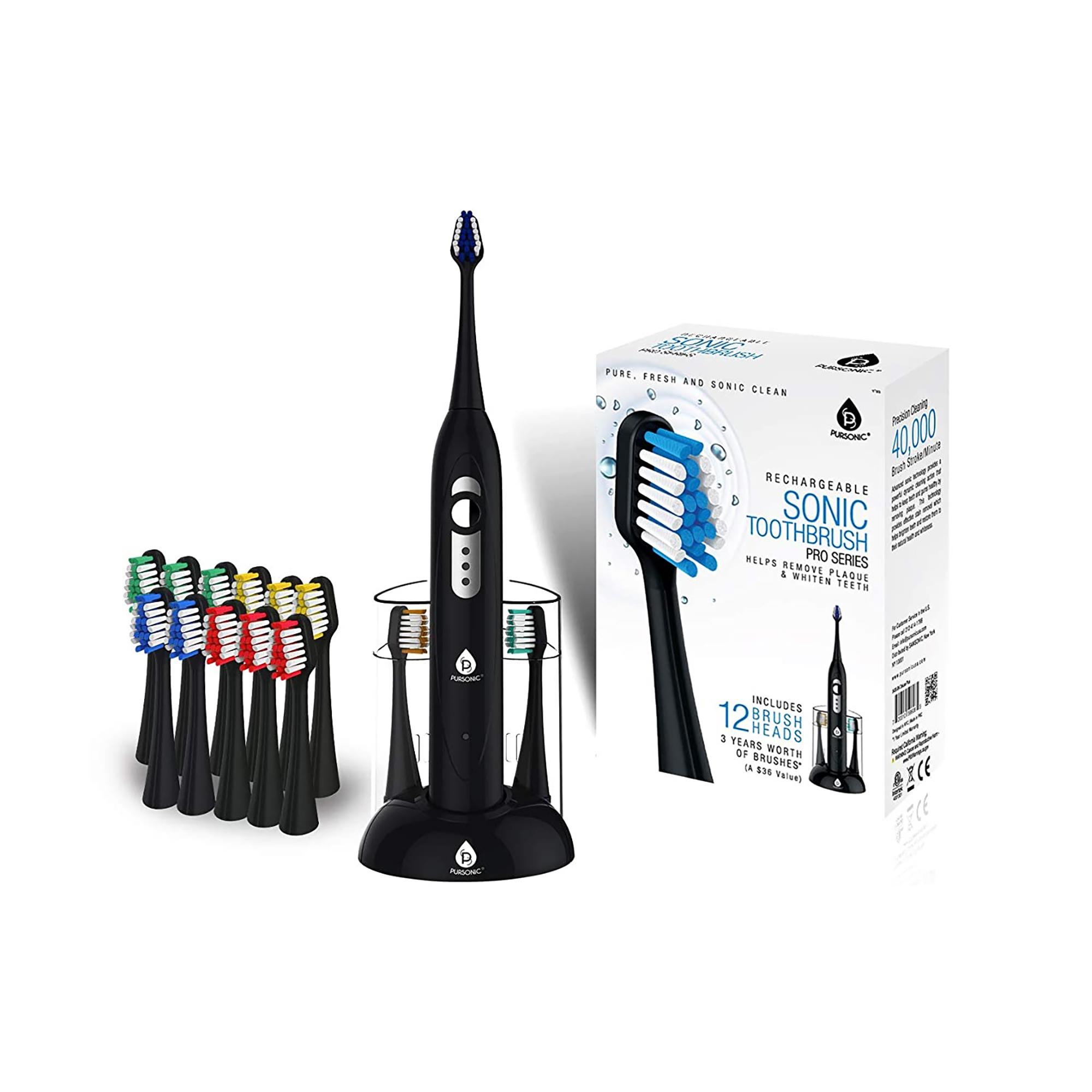 SPM Sonic Movement Rechargeable Electric Toothbrush - Black