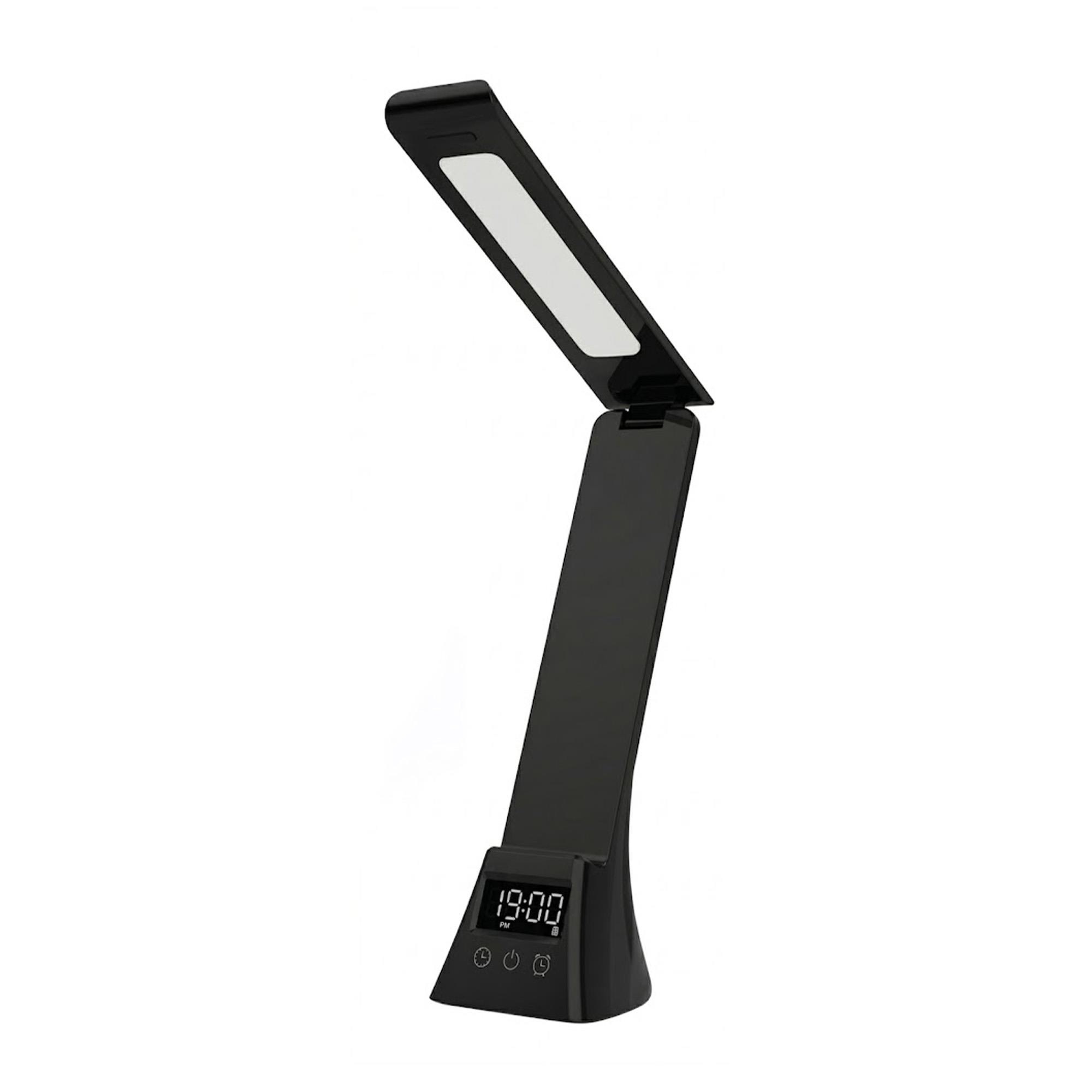 3-in-1 LED Desk Lamp with Wireless Charger & Alarm Clock