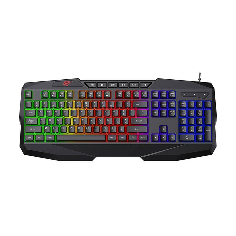 Havit KB878L USB Multi-Function RGB backliting Gaming Keyboard