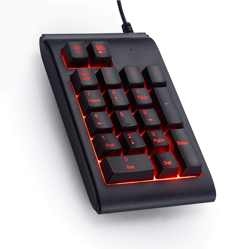 USB RGB Backlight 19 keys Numeric keypad