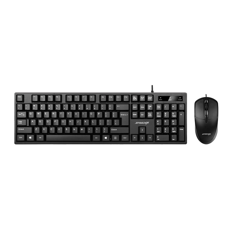Speedex SMK260 Wired USB2.0 keyboard and mouse office combo kit_Black