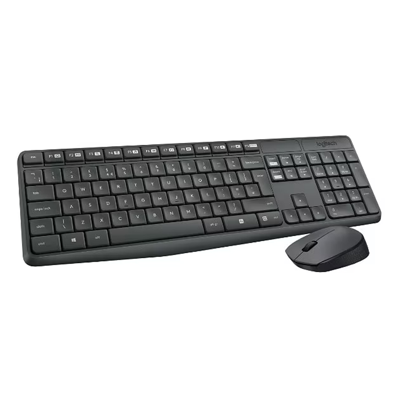 Logitech MK235 Wireless Keyboard & Mouse Combo_Black (English)