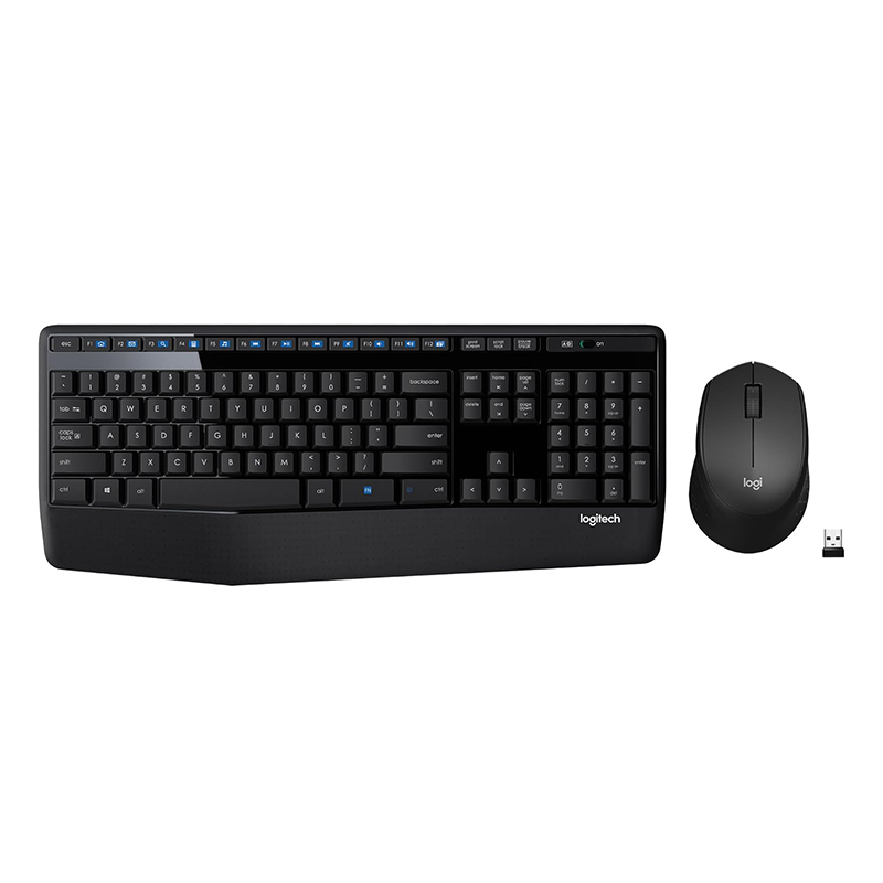 Logitech MK345 Comfort full-size and palm rest wireless keyboard and mouse combo