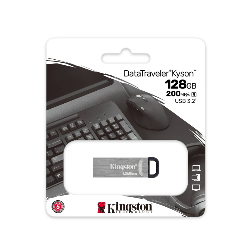 Kingston DTKN DataTraveler Kyson USB 3.2 Metal Flash Drive Option 64GB,128GB,256GB