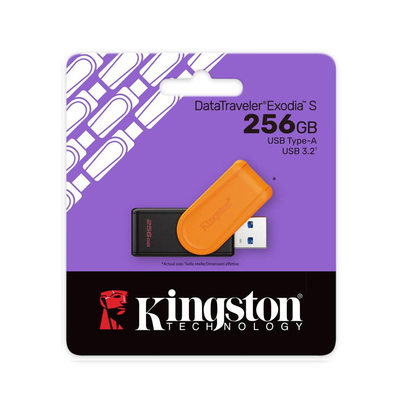 Kingston DataTraveler Exodia S USB 3.2 Flash Drive Option 64GB,128GB,256GB,512GB