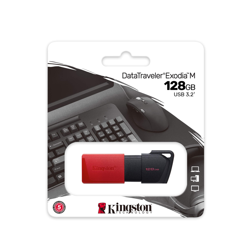Kingston DataTraveler Exodia M USB 3.2 Flash Drive Option 64GB,128GB,256GB