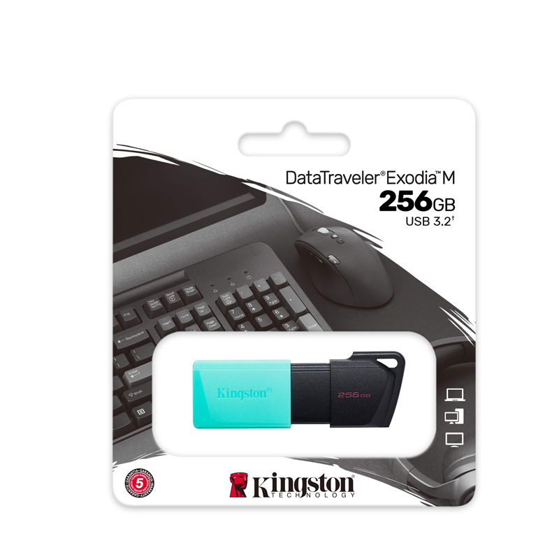 Kingston DataTraveler Exodia M USB 3.2 Flash Drive Option 64GB,128GB,256GB