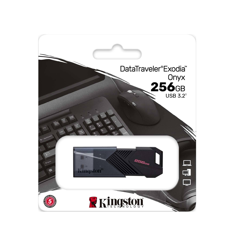 Kingston DTXON DataTraveler Exodia Onyx USB 3.2 Drive Option 128GB,256GB