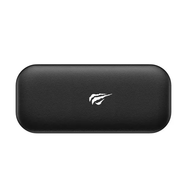 Havit MP855A Matte PU leather + silicone Wrist Rest Mouse Pad, Anti-slip base, 180x80x16mm_Black