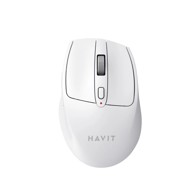 Havit MS61WB Wireless Dual-Mode 2.4G + Bluetooth V5.0, 3200DPI Mouse_White