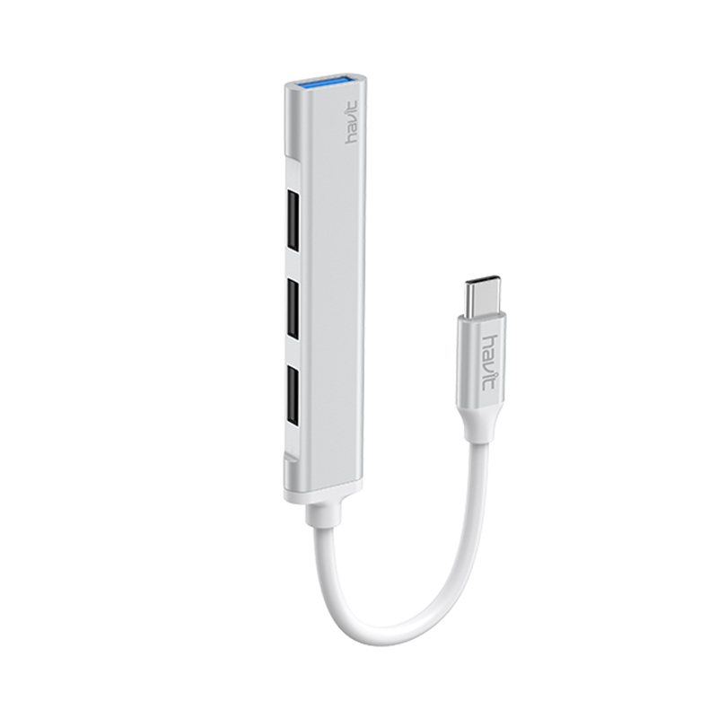 Havit HB41 Type-C to USB2.0 & USB3.0, 5G Gbps Fast 4x Port Hub