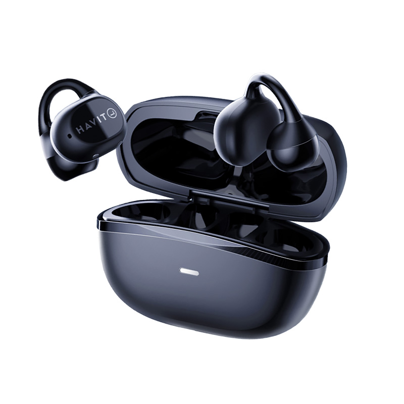 Havit OWS916 LITE TWS Wireless Bluetooth V5.4 Open-ear ENC Clip Headphones_Black