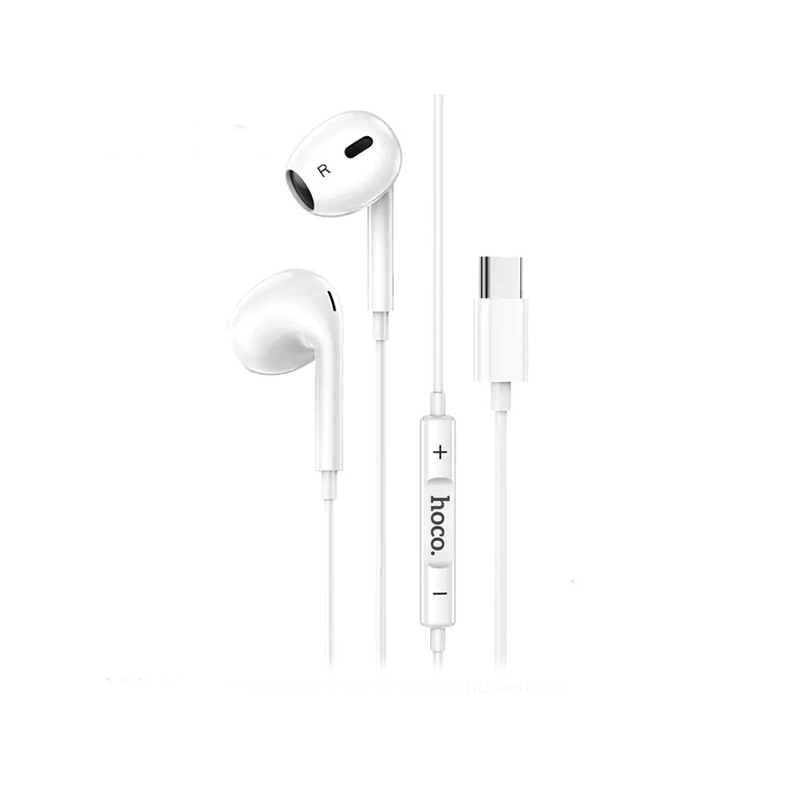 HOCO M101 Max Crystal Grace Type-C Wire-Controlled Digital Earphones with Microphone