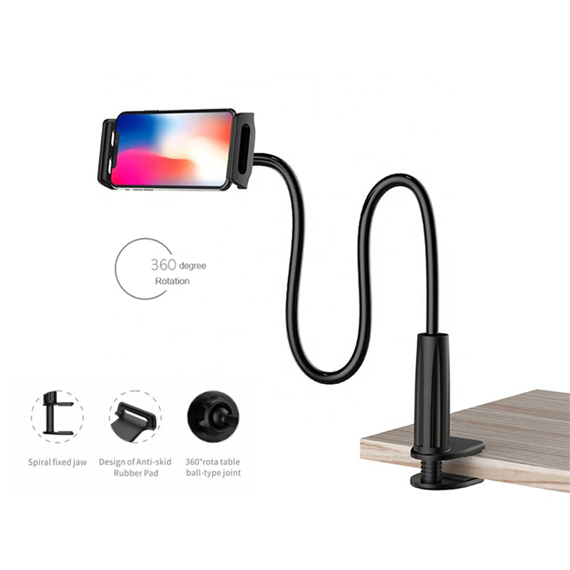 Havit ST7000 Flexible Gooseneck Long Adjustable Arm Clamp Holder for Phone and tablet With Clip