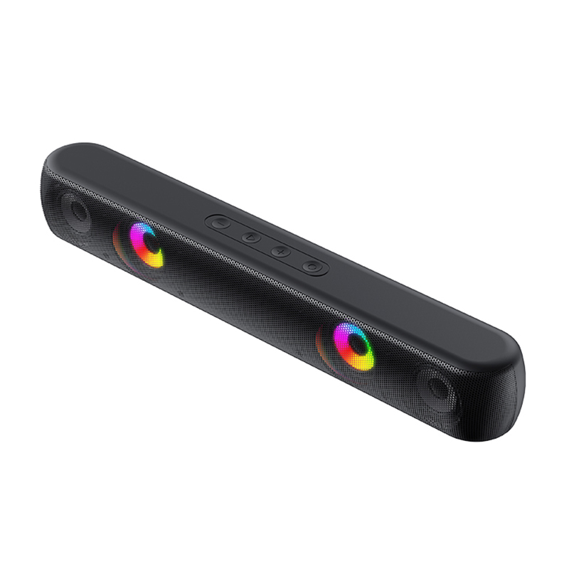 Havit SK854BT Portable RGB Multi-color Wireless Bluetooth v5.0 10W Soundbar Speaker_Black