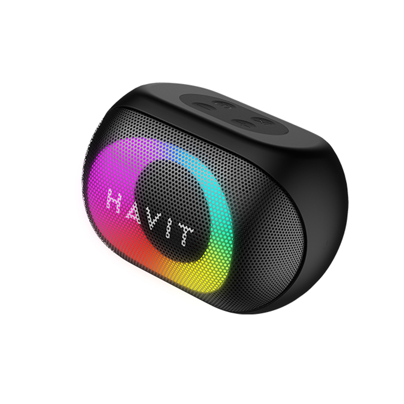 Havit SK885BT Portable Colorful RGB Light Wireless Bluetooth v5.3 Waterproof Speaker_Black