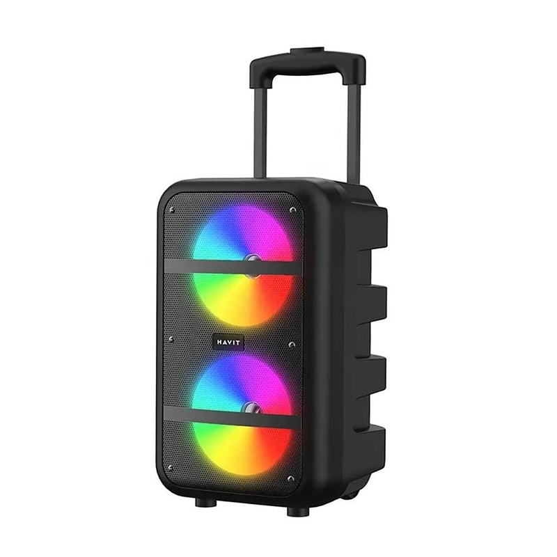 Havit SQ116BT Portable Bluetooth Black Trolley Speaker with Microphone