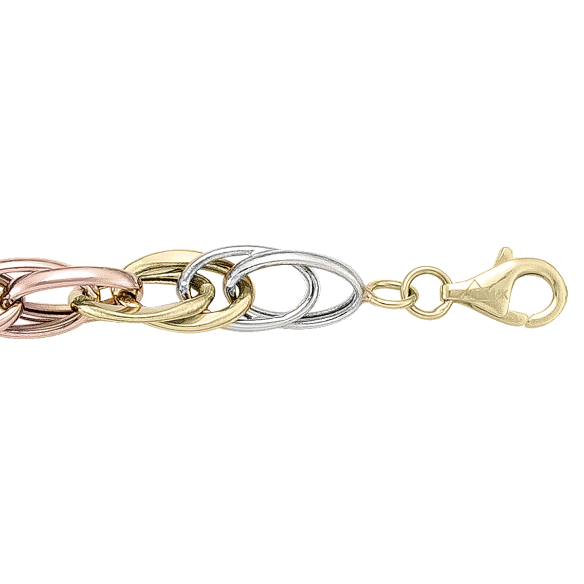 Tri Colour Hollow Fancy Bracelet