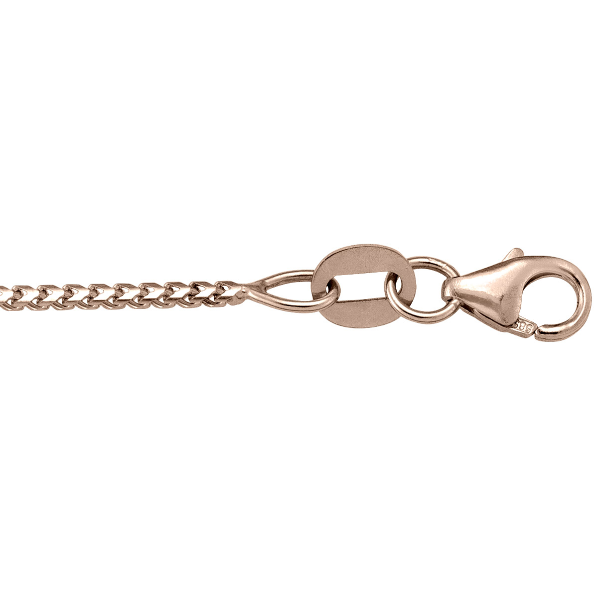 Pink Gold Solid Franco Link - 14K