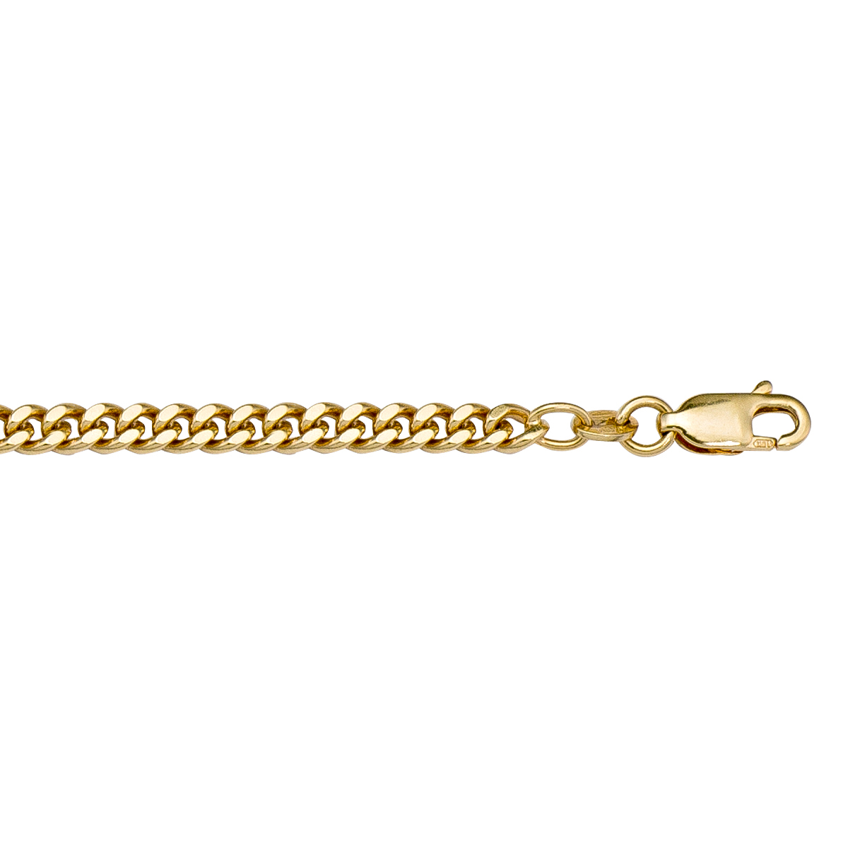 Yellow Gold Solid Curb Link - 18K - 18k - 24"