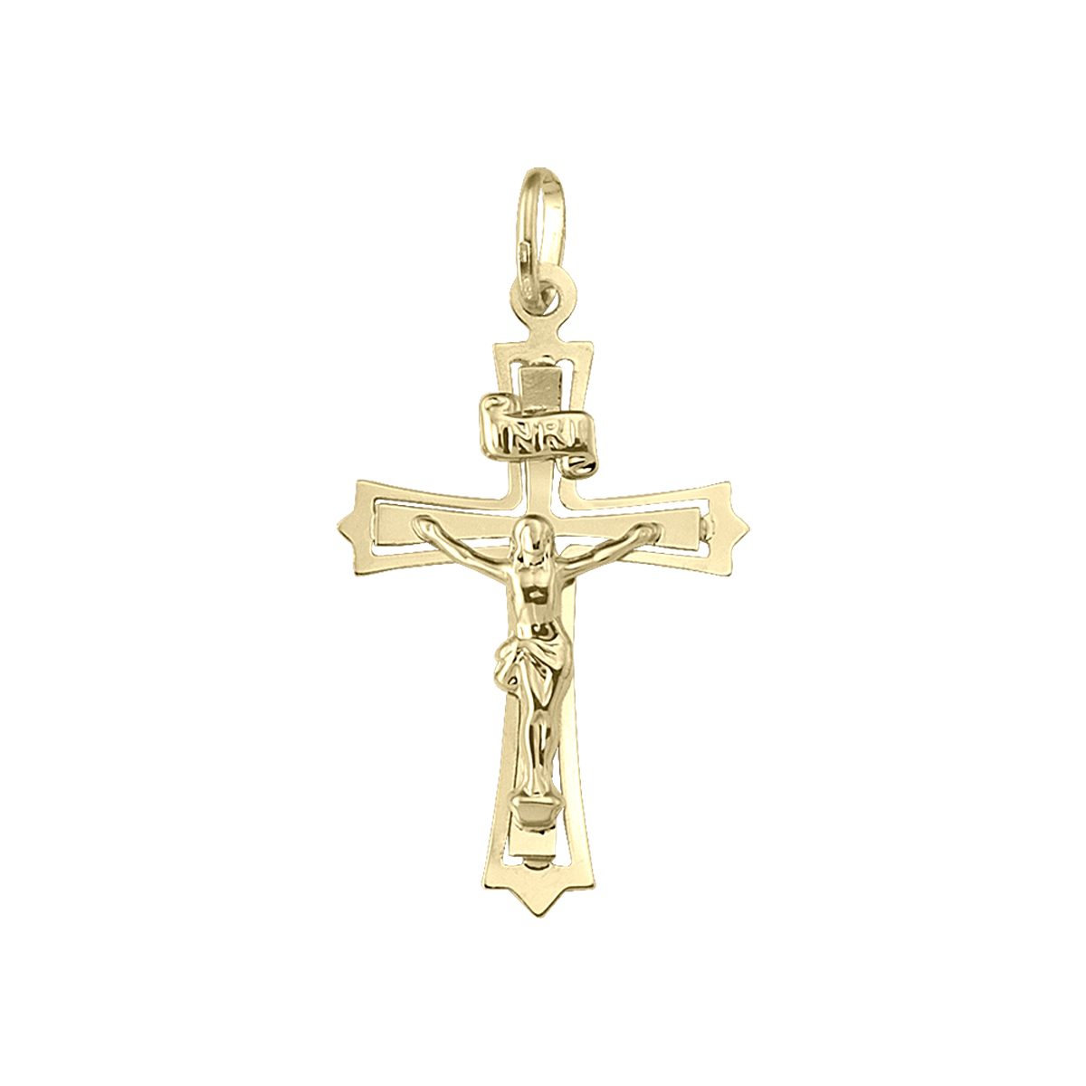 Yellow Gold Crucifix - 18K