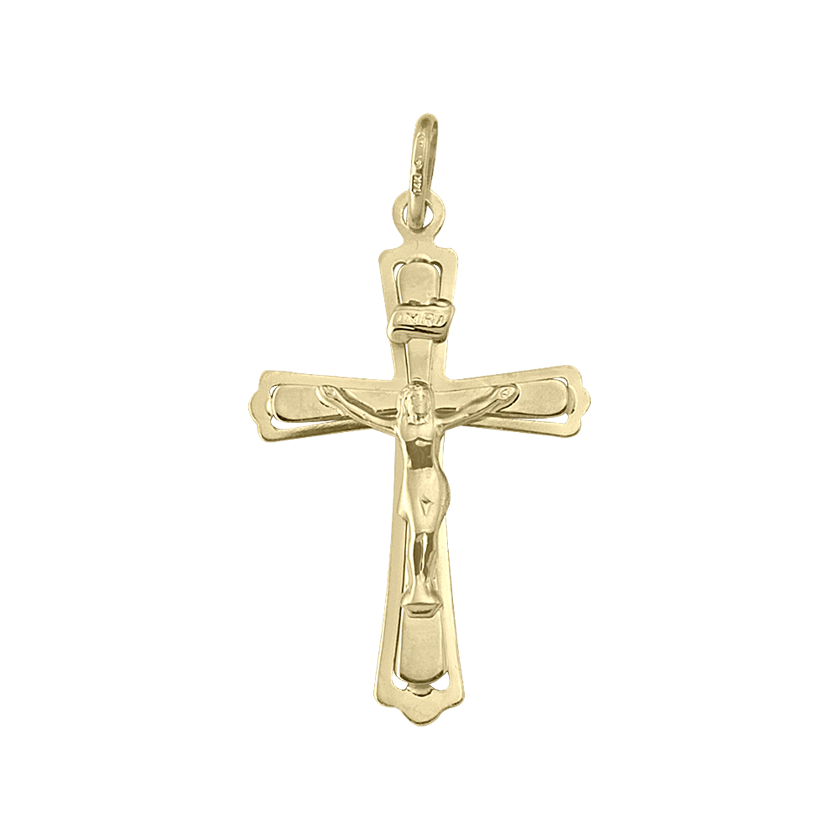 Yellow Gold Crucifix - 14K