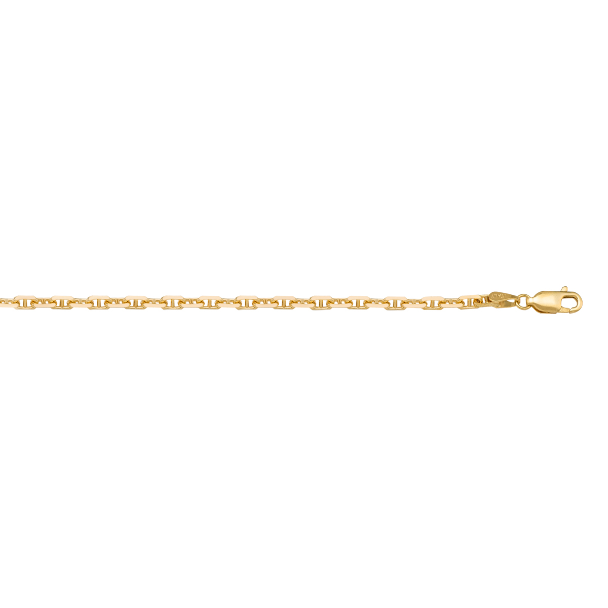 Yellow Gold Solid Anchor Link - 10K - 10k - 16"