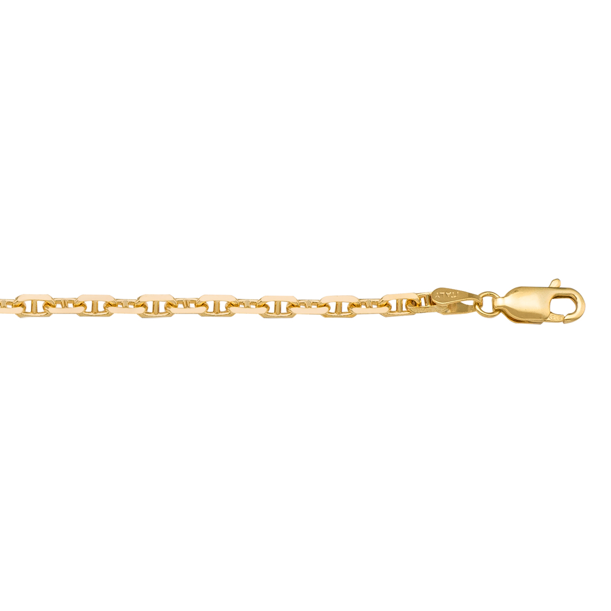 Yellow Gold Solid Anchor Link - 10K - 10k - 16"