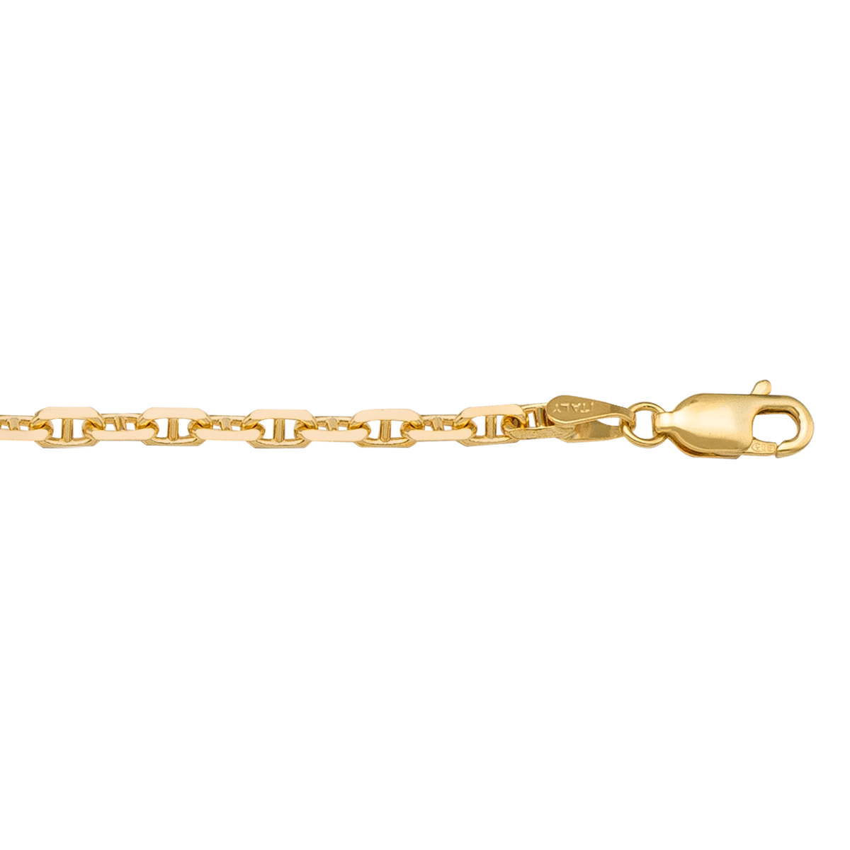 Yellow Gold Solid Anchor Link - 10K