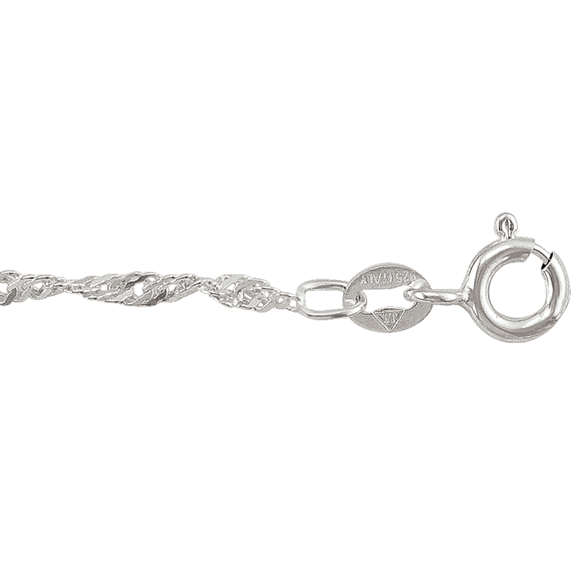Silver Solid Singapore Link - SS