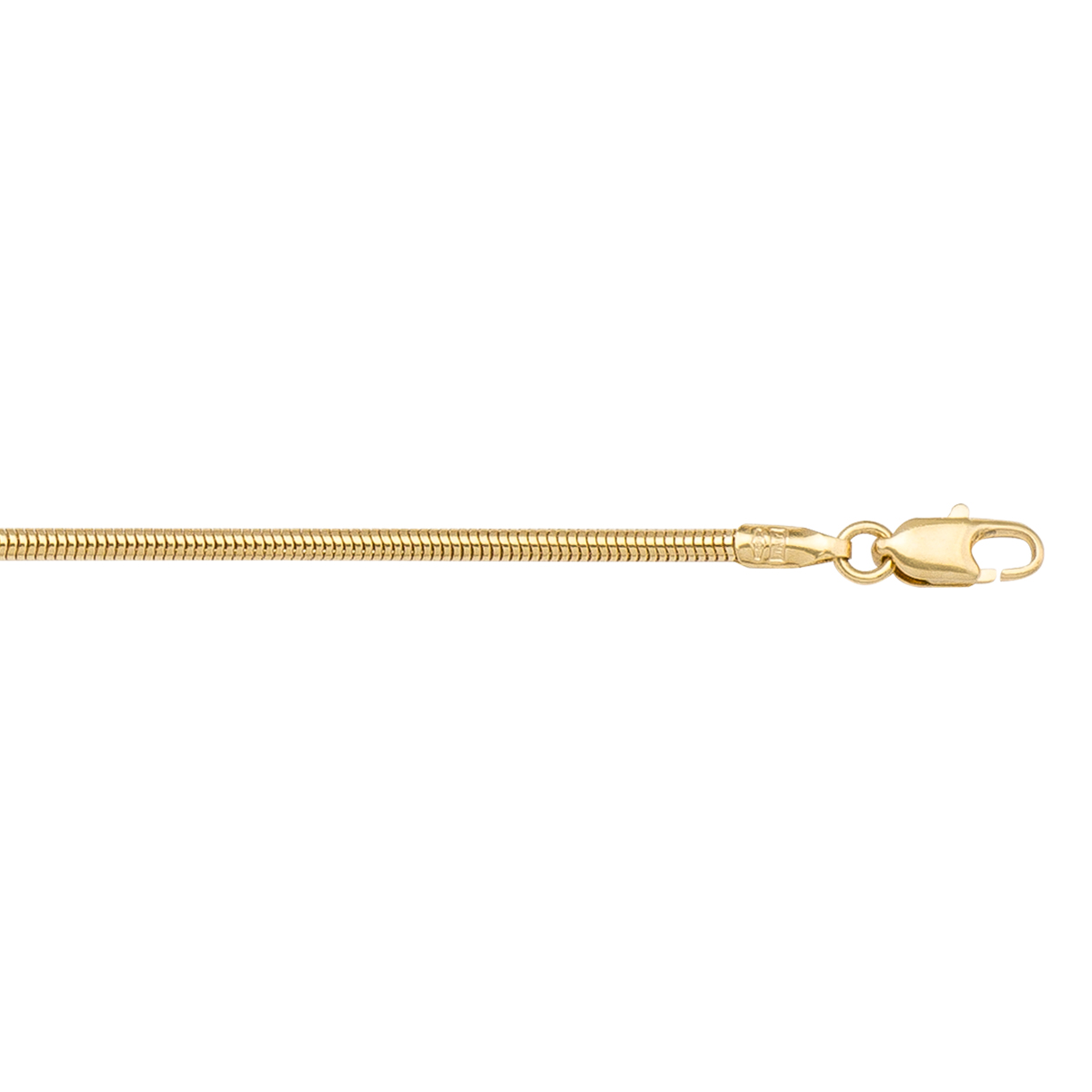 Yellow Gold Round Snake Link - 10K - 10k - 16"