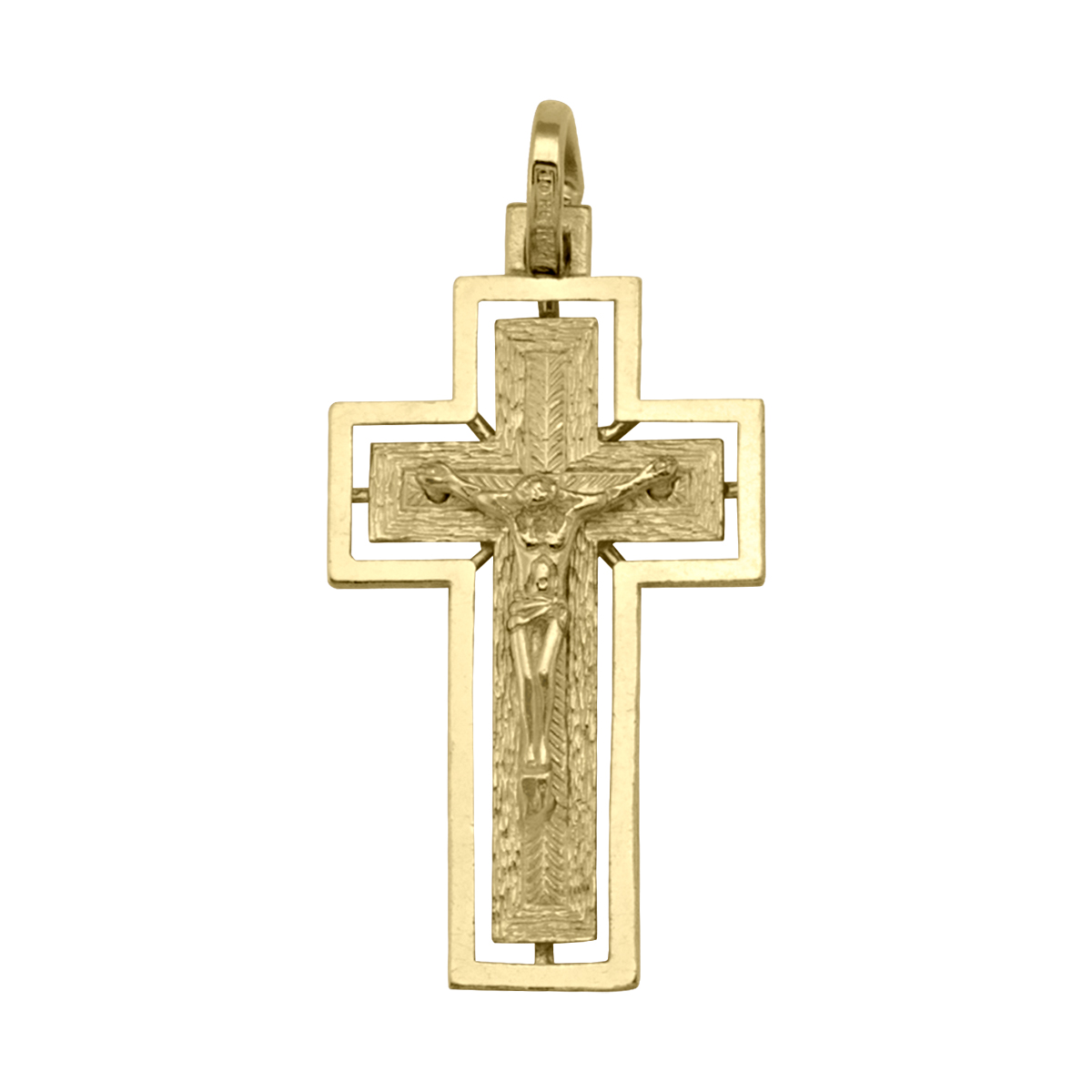 Yellow Gold Crucifix - 14K