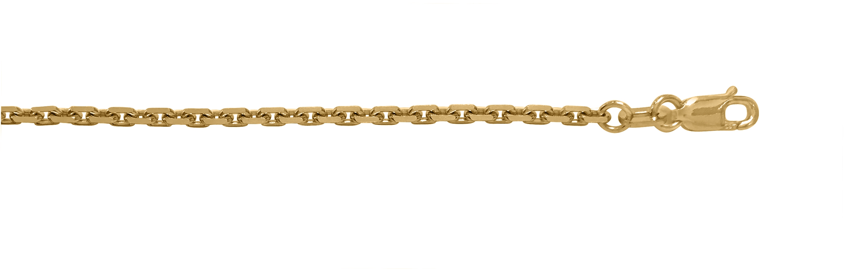 N142 Yellow Gold Oval Cable Link - 10K - 10k - Yellow - 16"