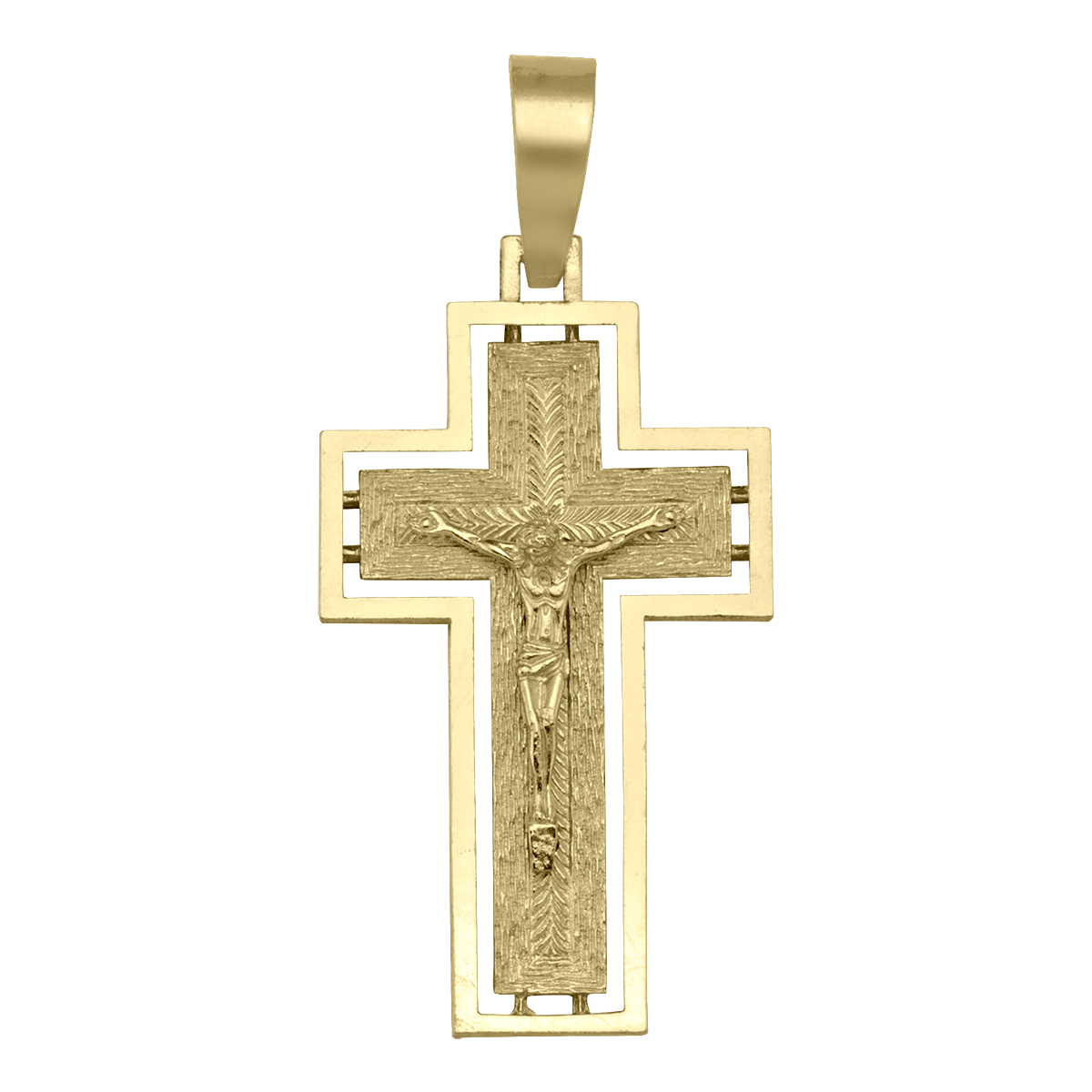 Yellow Gold Crucifix - 10K