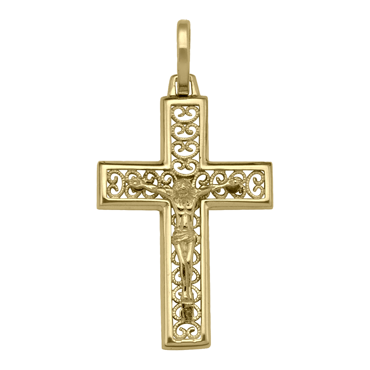 Yellow Gold Crucifix