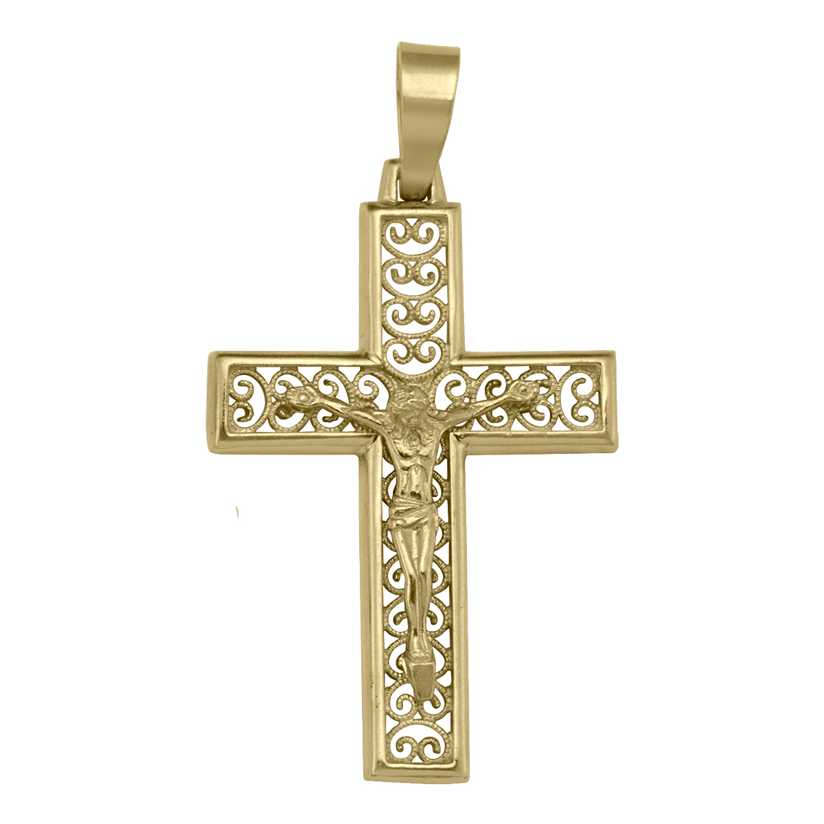 Yellow Gold Crucifix