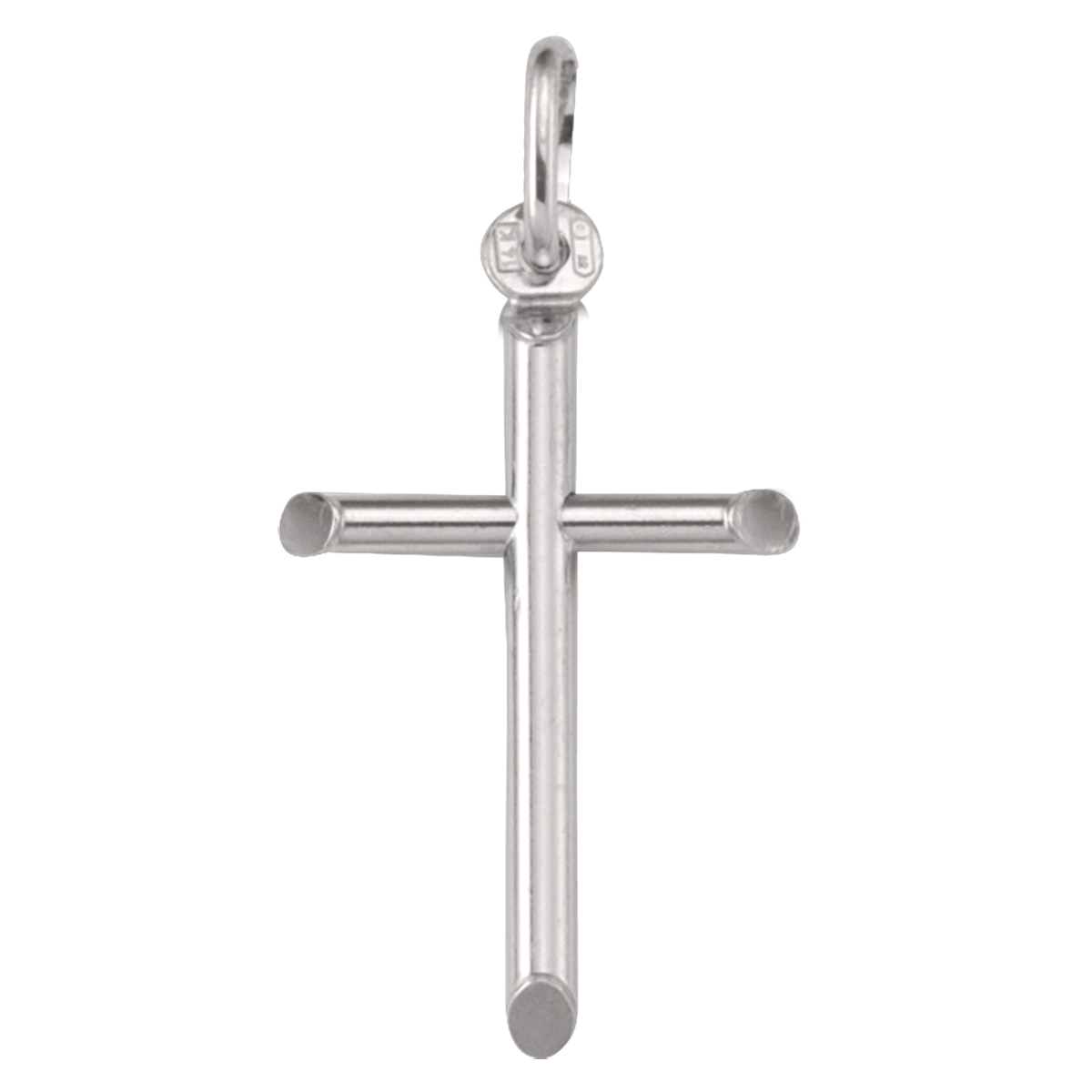 White Gold Cross - 14K
