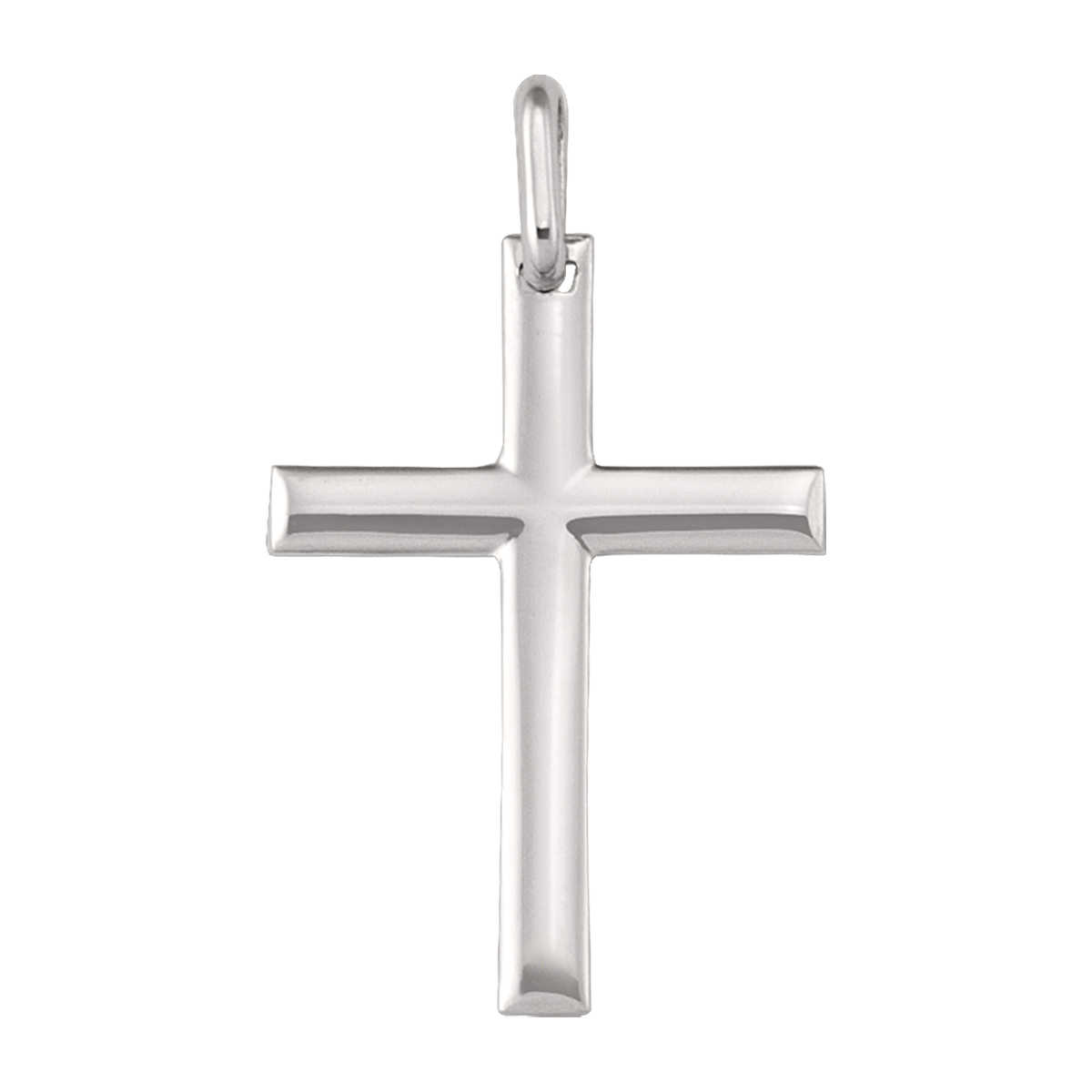 White Gold Cross - 14K