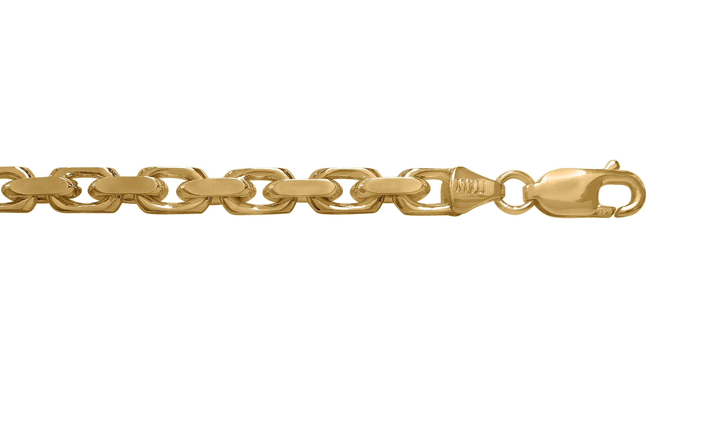 N144 Yellow Gold Oval Cable Link - 10K