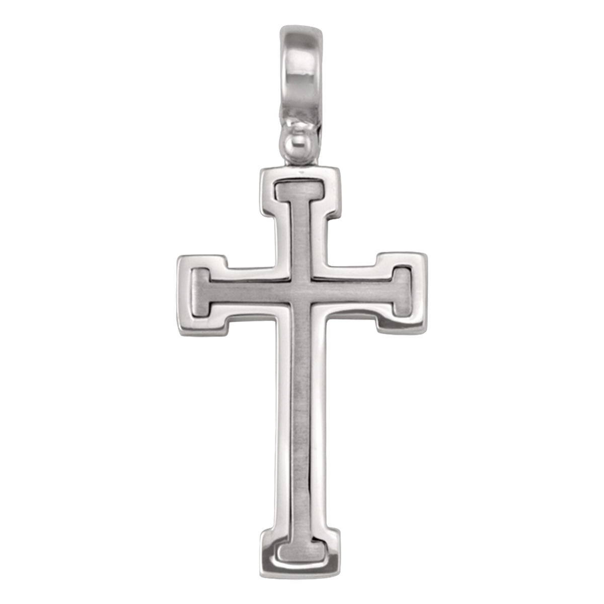 White Gold Cross - 14K
