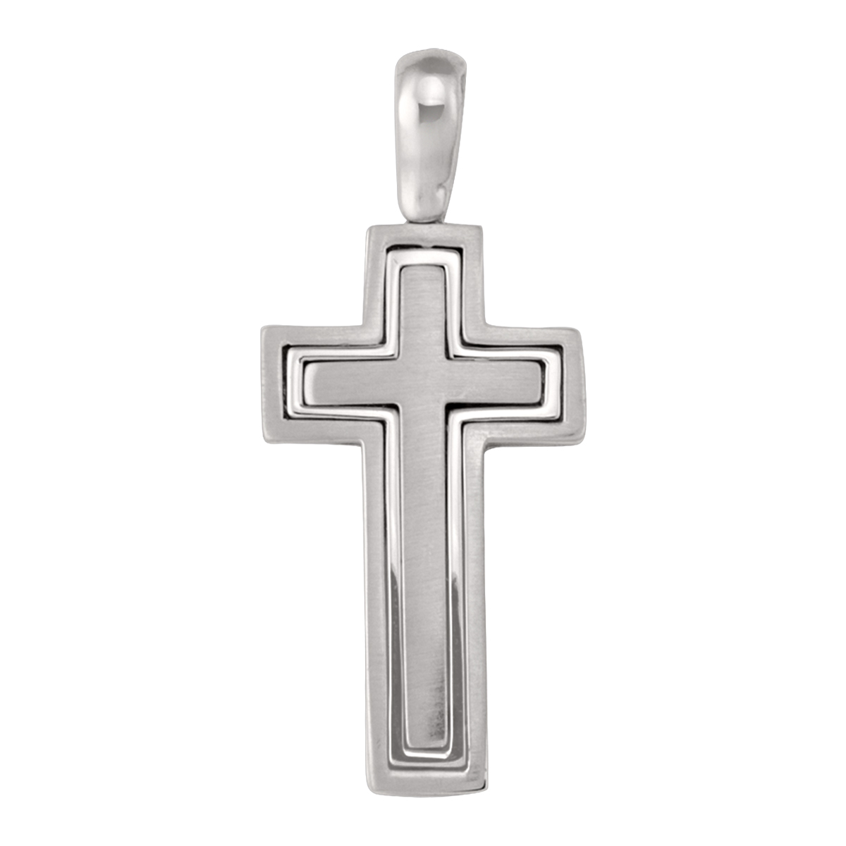 White Gold Cross - 14K