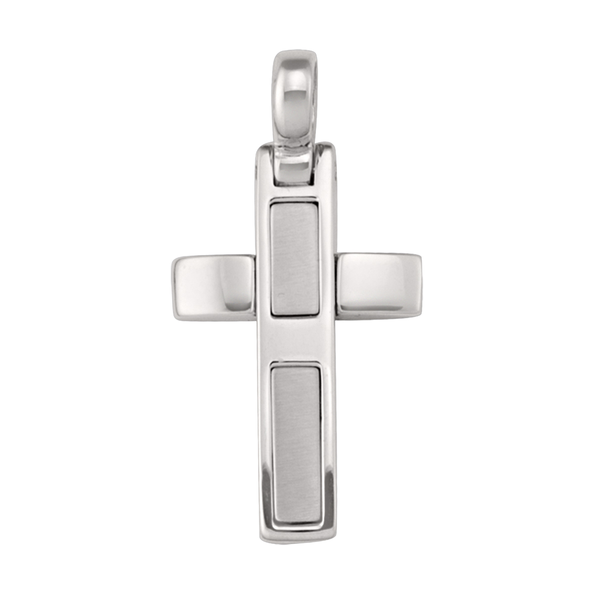 White Gold Cross - 14K