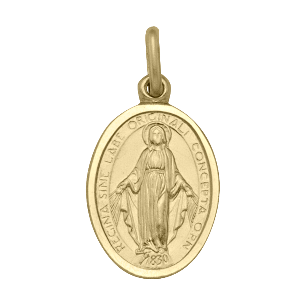 Yellow Gold Solid Miraculous Medal - 10K