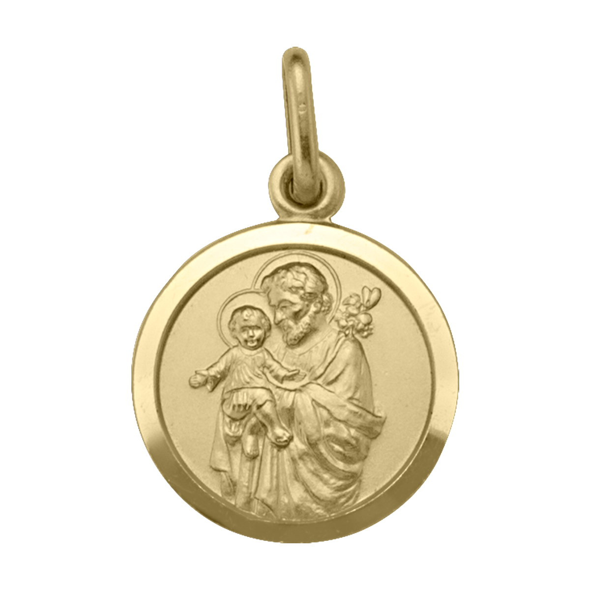 Yellow Gold Solid St. Joseph Medal