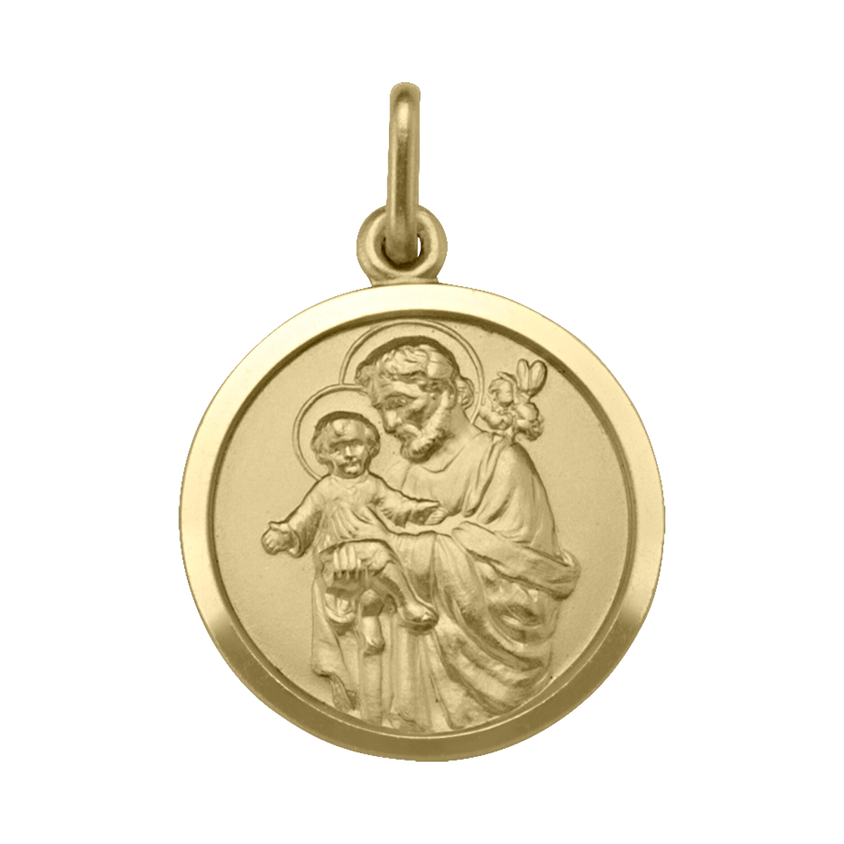 Yellow Gold Solid St. Joseph Medal