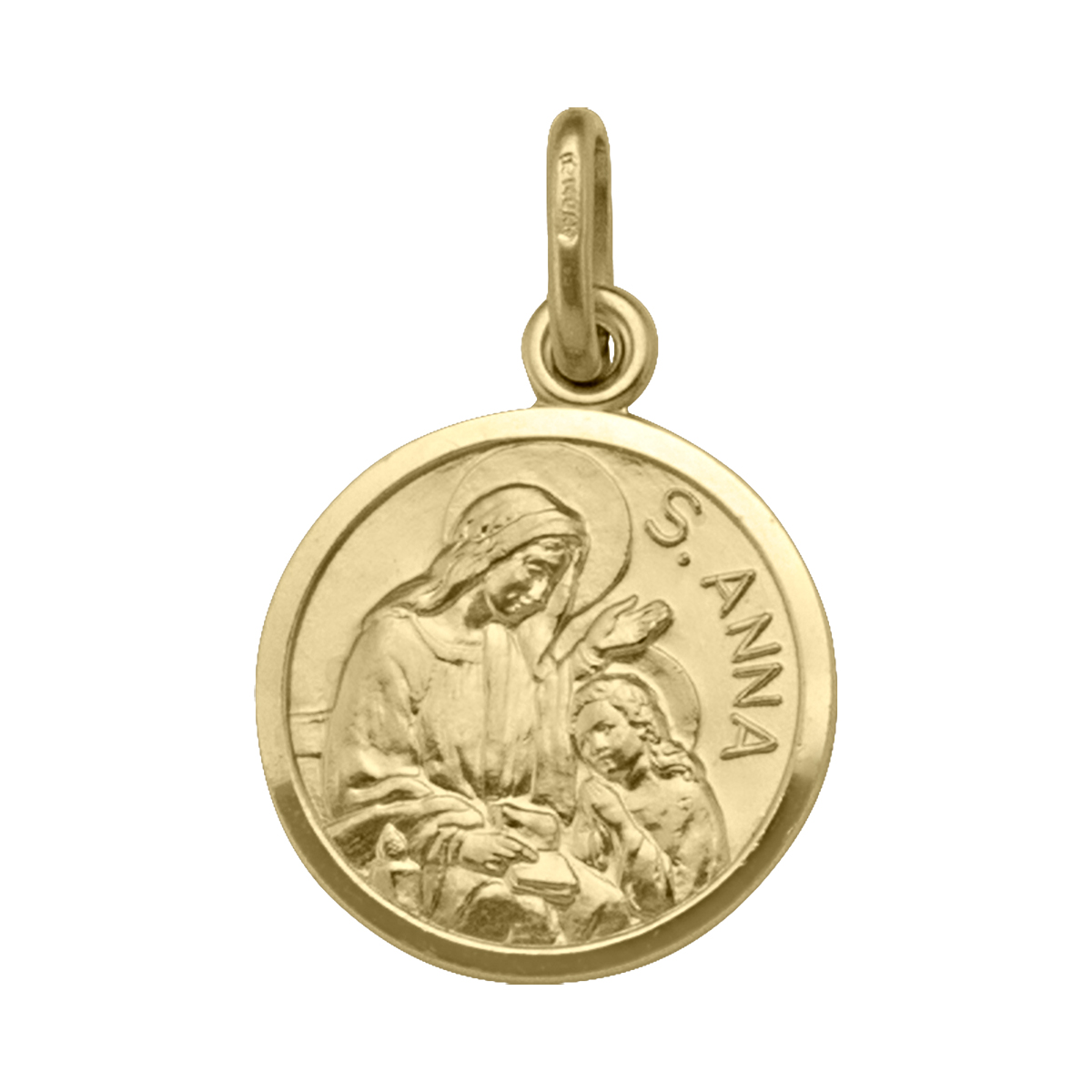Yellow Gold Solid St. Anne Medal