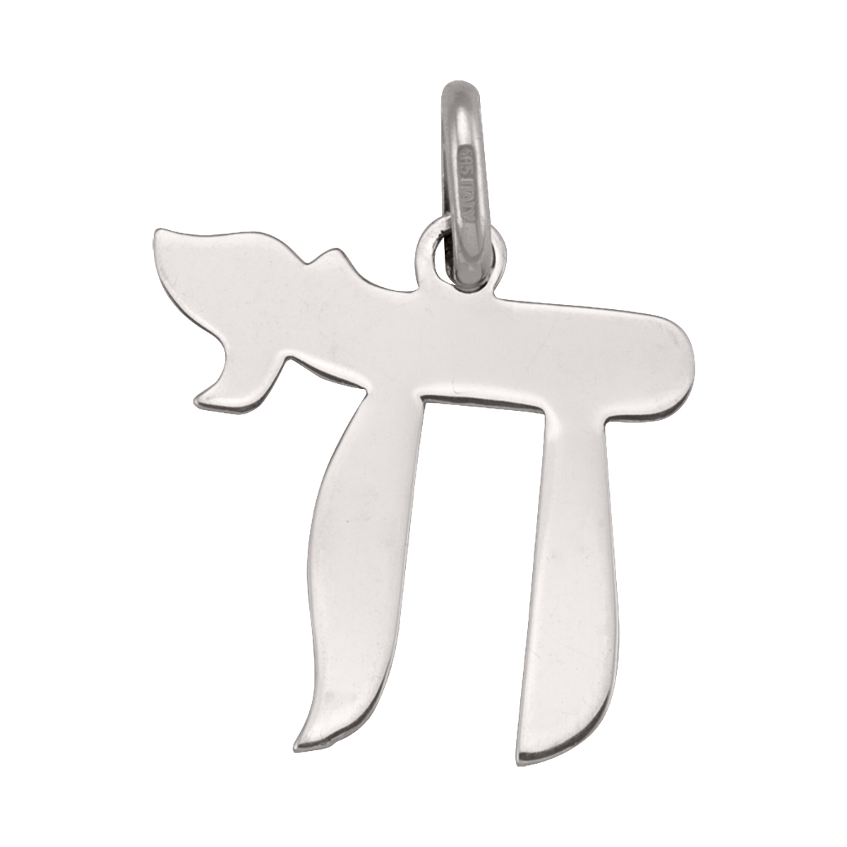 White Gold Chai Charm