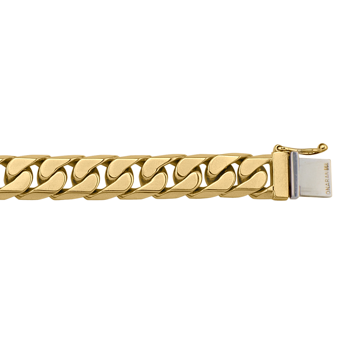 Yellow Gold Solid Link Bracelet