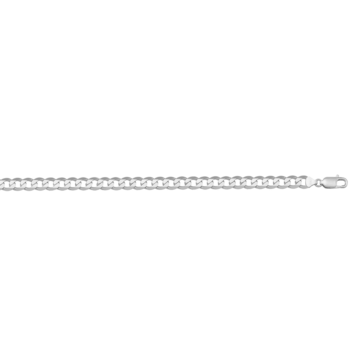 White Gold Solid Open Link - 10K - 10k - 7"